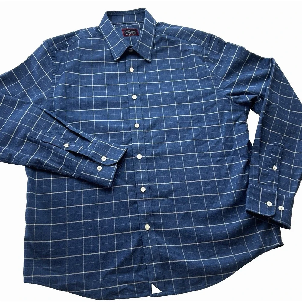 NWOT‎ Untucket Ortranto style wrinkel free Classic Business Casual size M